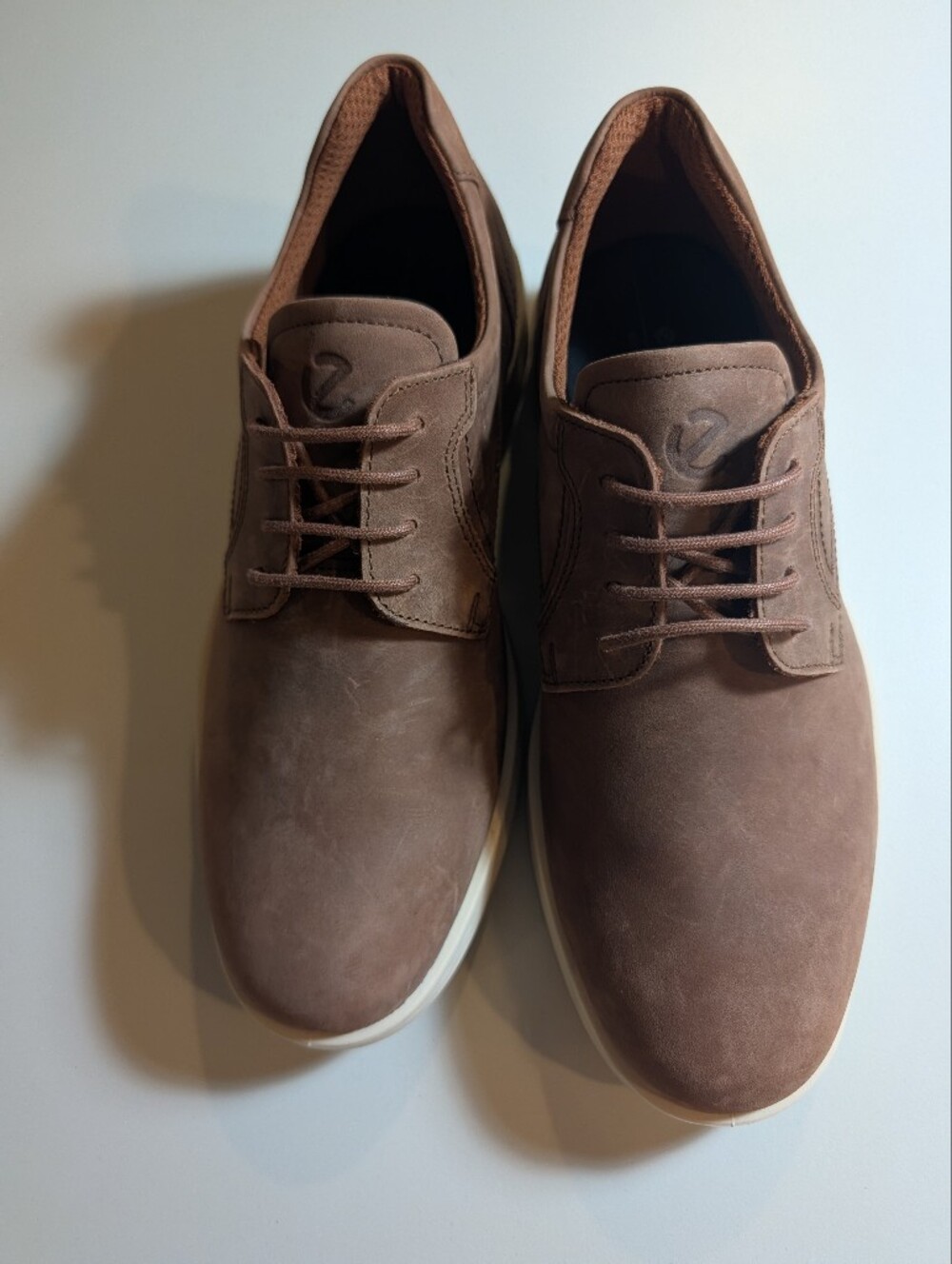 Ecco Men's 4-4.5 S-Lite Hybrid  Casual Brown Leather Lace-Up Shoes
